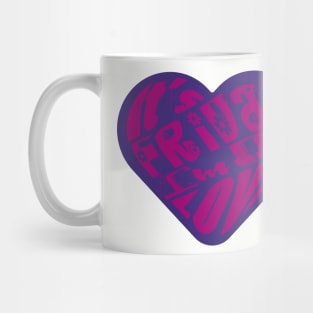 It's Friday - I'm in love! purple/pink Mug